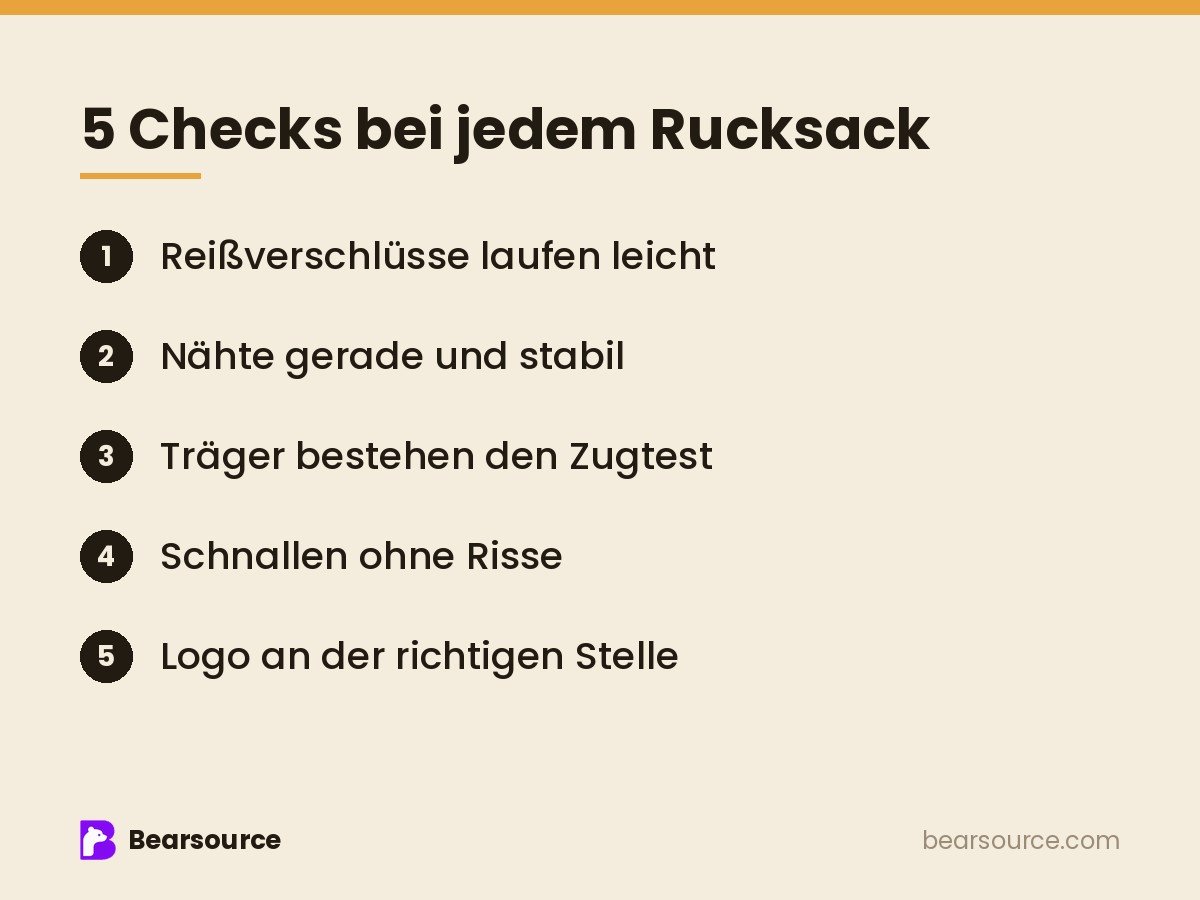 So entsteht ein individueller Rucksack: Materialien, Mindestmengen und 5 Qualitätschecks