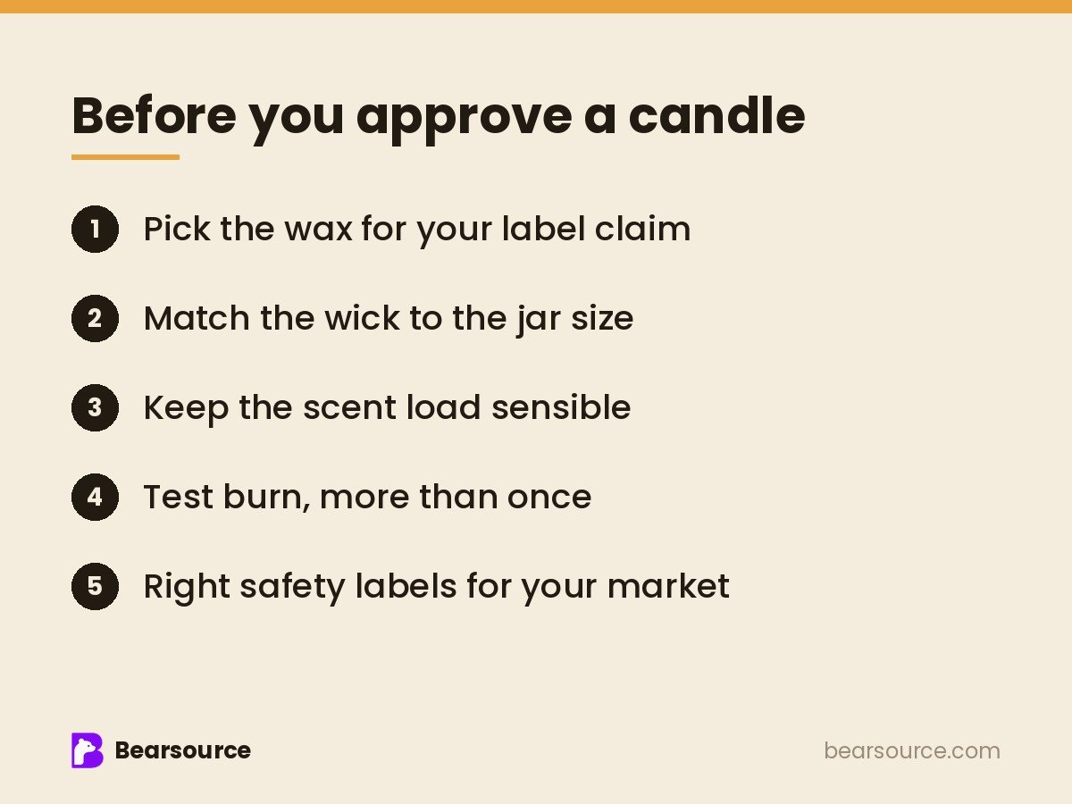 Custom Candle Manufacturing: Wax, Wicks, Scent and Burn Tests